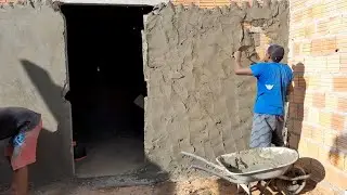 CONSTRU&Ccedil;&Atilde;O CIVIL COMO REBOCAR UMA PAREDE SEM CHAPISCAR ESSE PEDREIRO &Eacute; DIFERENTE MESMO 