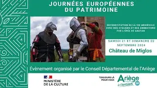 Retour en images... Journ&eacute;es Europ&eacute;ennes du Patrimoine 2024 au ch&acirc;teau de Miglos.