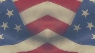 Reflected American Flag - HD Video Background Loop