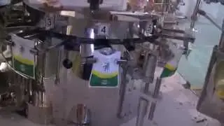 doypack horizontal liquid filling and sealing machine preformed pouch packing system