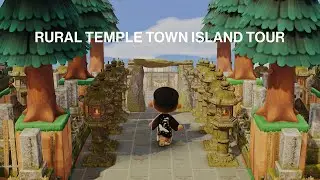 Japanese BROWNCORE Rural Temple Town Island Tour // Animal Crossing New Horizons