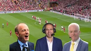 Dominik Szoboszlai free kick vs Arsenal but different commentaries