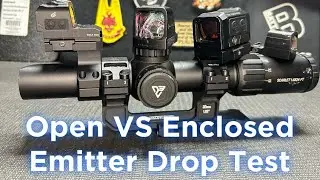 Enclosed VS Open Emitter Drop Test - Which Is Better For Piggy Back Rifle Use? 
