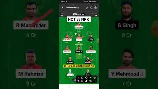 NCT vs NRK T10 Dream11 Team | NCT vs NRK Dream11 Prediction | Ecs T10 Dream11 Team Of Today Match