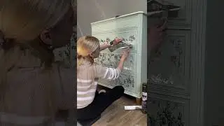 New Silver Foil Transfer! #kachafurniture #furnitureflip #shorts