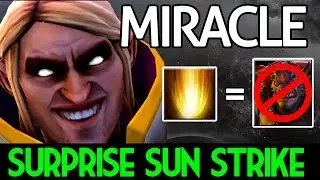 Miracle- [Invoker] Huge Surprise Sun Strike for Lion Party MMR DOTA2