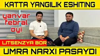 2026 YANVAR FEBRAL OYI VA RAMOZONI SHARIF UMRA QILISH NARXI
