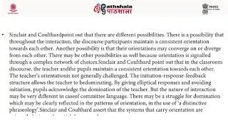The Birmingham Model of Classrooms Discourse