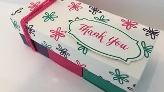 Three Segment Gift Box - Video Tutorial Using Stampin' Up Products.