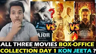Samrat Prithviraj vs Major vs Vikram Movies Box Office Collection Day 1 | Kon Jeeta ?