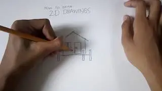 How to draw: 2d Drawings - Nipa hut / native house