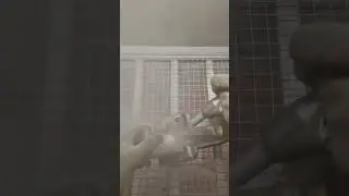 Glass bead blasting of a motorcycle part