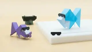 Sharp & Edgy Origami Fish-Person - Angular Paper Folding Against the Smooth Trend