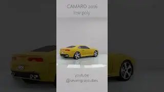 Bumblebee Camaro❗️ low poly 3d car ❗️Blender