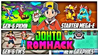 Best Gba Rom Hack For 🎃 Johto Region !! With Starter Mega evolution 🧬🧬