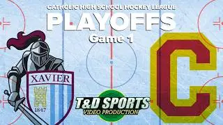 2/13/26 Chaminade vs Xavier Hockey Playoffs T & D Sports Video Productions Inc.