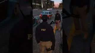 GTA 5 - PF, PRF, PMERJ E PCRJ PRENDE 4 CARROS DE LUXO.#gta5 #prf #pmerj #pf #pcrj #roleplay #carros