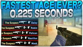CS:GO - FASTEST ACE EVER? 0,225 SECONDS (Insane Spraydown)