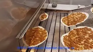 Lahmacunproduktion im neuen Tunnelofen