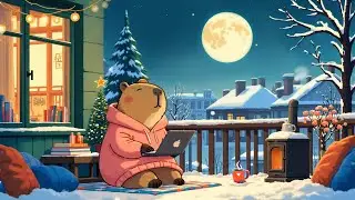 Vibes Lofi for Focus & Work🌃Study Late Night with Capybara ~ Lofi Beats 🎼