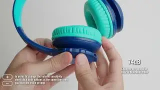 How to change the volume limits of PowerLocus PLED Kids Headphones?