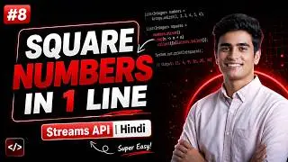 Java Stream API | Convert List to Squares | CSwithVK