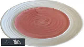 Ceramic Plates Ceramic Dinner Plate Two Color Plate Home Kitchen Restaurant Dessert Plate