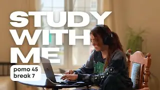 💻 Study with Me from Gdańsk, Poland 🇵🇱 | 45-Minute Lofi Pomodoro | Digital Nomad Focus Session