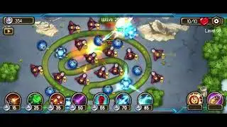 Level 98 of Tower Defense Galaxy Legend Game reels
