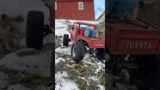 Snow crawling 101 #rc #rccontrol #scx24 #crawler #shorts