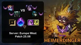 Heimerdinger APC + Pyke vs Kai'Sa + Nami - EUW Master - Patch 25.06