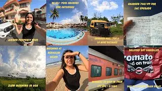 |Goa to Mumbai in Train Tvcn Ltt Spl #01464||Got our train ticket upgraded to 3AC| 3 Hours delayed|