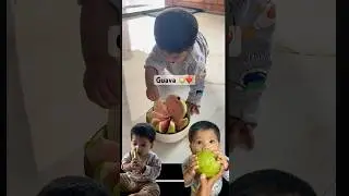 Baby eating guava | baby | food | cute | healthy | fruits | snacks| eating | what i eat in a day
