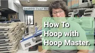 How to Hoop difficult items using the Mighty Hoop from Hoop Master we use Happy Japan Machines