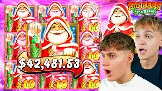 THE NEW BIG BASS CHRISTMAS FROZEN LAKE IS...