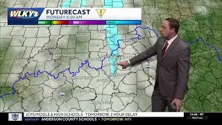 Few Flurries Monday then more snow showers Tuesday