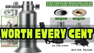 Aquarium DIY CO2 regulator Quick plug solenoid valve Bubble meter Metal sleeve base Fish tank CO2 p