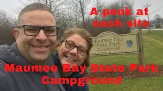 Maumee Bay State Park Campground, Oregon, Ohio. Drive thru of each campsite #rvlife #werv #rockwood