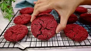 Red Velvet Sugar Cookies | No Chill Needed | Small Batch Cookie Recipe