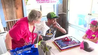 Man with special needs gets first birthday party