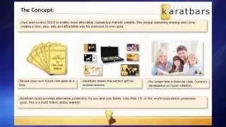 presentation of international business Karatbars save in gold and not paper money
