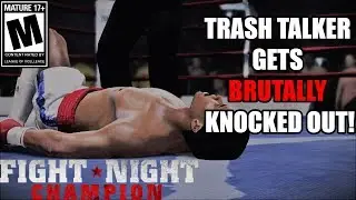 ANOTHER TRASH TALKER CATCHES A BEATDOWN!!!- Fight Night Champion