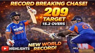 India&rsquo;s Record Breaking Chase! 209 in Just 15.2 Overs | Full Highlights
