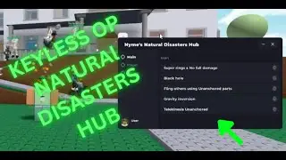 Roblox | FE Natural disasters hub | OP