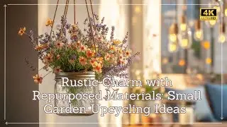 Rustic Charm with Repurposed Materials: Small Garden Upcycling Ideas for Outdoor Beauty