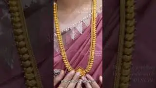just 30 grams gold antique long haram Design #yt #share #shots #youtubeshorts@ShwethaSai-Jewellery