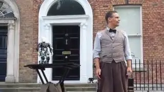 Charlie Caper - card trick (cont.) + Charlie robot - Dublin City Spectacular 2016 (part 3)