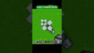 MINECRAFT EASYEST WOOL FARM🥳 #minecraft #farm #shorts