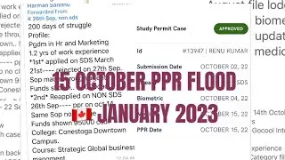 15 OCTOBER PPR TIMELINE CANADA 🇨🇦