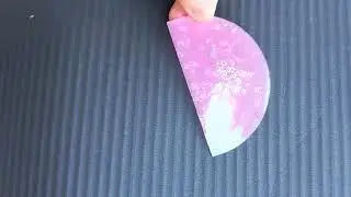 handmade stationary collection - semi circle ruler (pink)